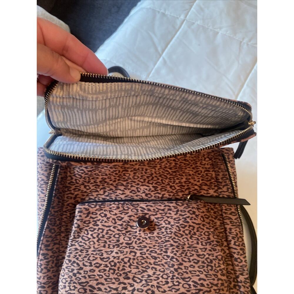 Violet Ray Leopard Print Backpack - Picture 6 of 9